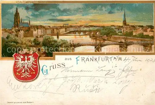 AK / Ansichtskarte Frankfurt_Main Panorama Frankfurt Main
