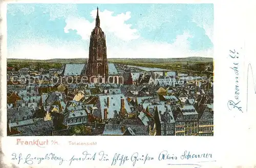 AK / Ansichtskarte Frankfurt_Main Totalansicht Frankfurt Main