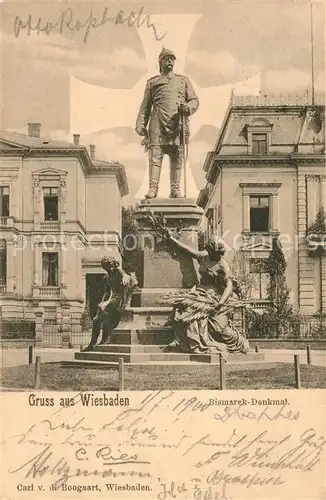 AK / Ansichtskarte Wiesbaden Bismarck Denkmal Wiesbaden