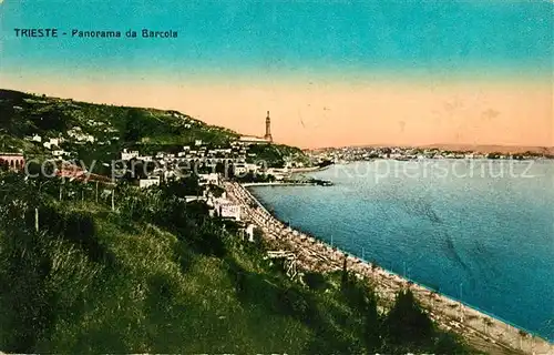 AK / Ansichtskarte Trieste Panorama de Barcola Trieste
