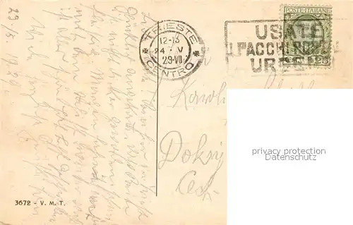 AK / Ansichtskarte Trieste Panorama de Barcola Trieste