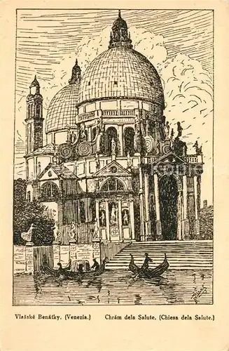 AK / Ansichtskarte Venezia_Venedig Chiesa de la Salute Venezia Venedig