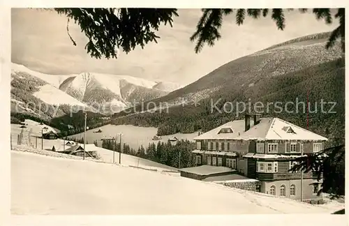 AK / Ansichtskarte Spindleruv_Mlyn_Spindlermuehle Alpsky Hotel ve Sv Petru Spindleruv_Mlyn