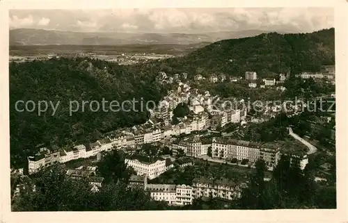 AK / Ansichtskarte Karlovy_Vary Celkovy pohled udolim reky Teple Karlovy Vary