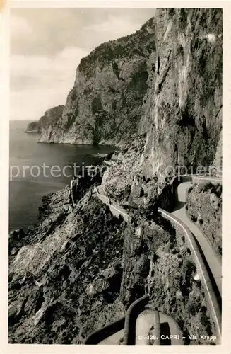 AK / Ansichtskarte Capri_Napoli Via Krupp Capri Napoli