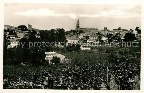 AK / Ansichtskarte Saint Emilion Vu generale Les Vignables Saint Emilion