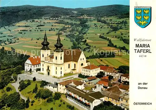 AK / Ansichtskarte Maria_Taferl Fliegeraufnahme Barocke Basilika  Maria Taferl