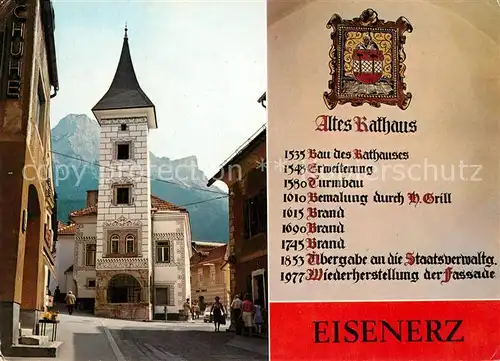AK / Ansichtskarte Eisenerz_Steiermark Altes Rathaus Eisenerz_Steiermark