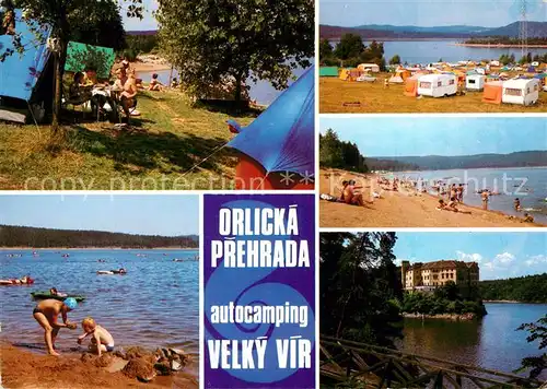 AK / Ansichtskarte Orlicka_Prehrada Autocamping Velky Vir Orlicka Prehrada