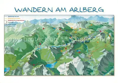 AK / Ansichtskarte Arlberg Wandergebiet Vorarlberg Arlberg