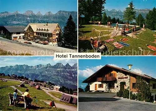 AK / Ansichtskarte Flumserberge Hotel Tannenboden Slalom Bar Fam. Kurath Flumserberge