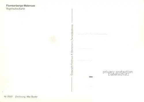 AK / Ansichtskarte Flumserberge Panoramakarte mit Walensee Flumserberge