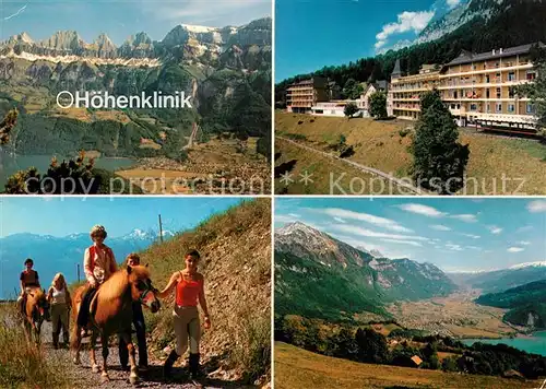 AK / Ansichtskarte Knoblisbuehl Hoehenklinik Ponyreiten Knoblisbuehl