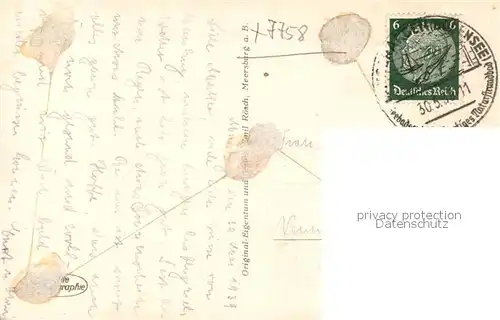 AK / Ansichtskarte Meersburg_Bodensee Uferpartie am See Blick zum Schloss Meersburg Bodensee