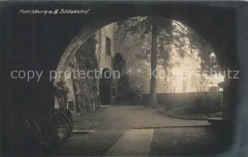 AK / Ansichtskarte Meersburg_Bodensee Schlosshof Meersburg Bodensee