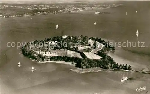 AK / Ansichtskarte Insel_Mainau Fliegeraufnahme Insel Mainau