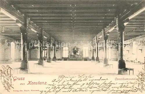 AK / Ansichtskarte Konstanz_Bodensee Conciliumssaal Konstanz_Bodensee