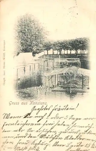 AK / Ansichtskarte Konstanz_Bodensee Entenhaeuser Deutsche Reichspost Konstanz_Bodensee