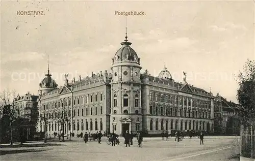 AK / Ansichtskarte Konstanz_Bodensee Postgebaeude Konstanz_Bodensee