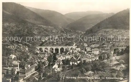 AK / Ansichtskarte Hornberg_Schwarzwald Panorama Blick ins Reichenbachtal Viadukt Hornberg Schwarzwald