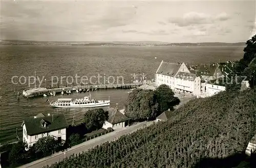 AK / Ansichtskarte Meersburg_Bodensee Hafen Meersburg Bodensee