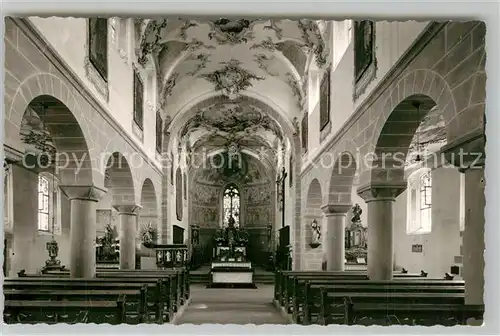 AK / Ansichtskarte Niederzell_Reichenau Kirche Innenansicht Niederzell Reichenau