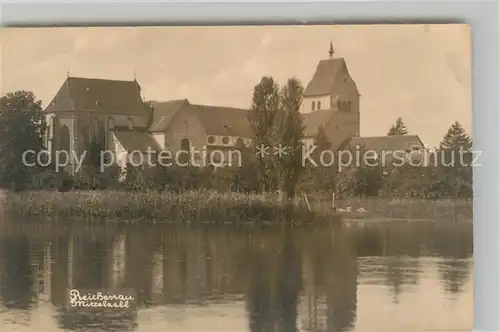 AK / Ansichtskarte Mittelzell Kloster Kirche Ansicht vom See aus Mittelzell