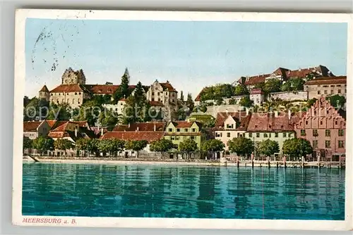 AK / Ansichtskarte Meersburg_Bodensee Ansicht vom See aus Meersburg Bodensee