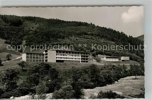 AK / Ansichtskarte Hornberg_Schwarzwald Staedtisches Krankenhaus Hornberg Schwarzwald