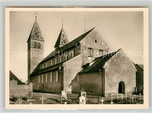AK / Ansichtskarte Niederzell_Reichenau Stiftskirche St Peter und Paul Niederzell Reichenau