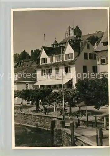 AK / Ansichtskarte Meersburg_Bodensee Strandcafe Cafe Weisshaar Meersburg Bodensee