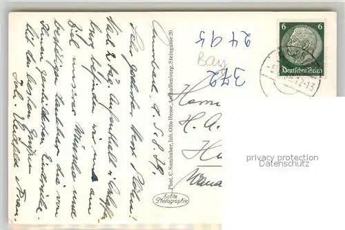 AK / Ansichtskarte Aschaffenburg_Main Park Schoenbusch Aschaffenburg Main