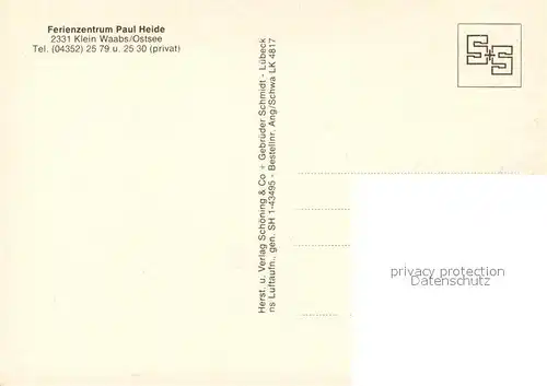 AK / Ansichtskarte Kleinwaabs Fliegeraufnahme Ferienzentrum Paul Heide Kleinwaabs