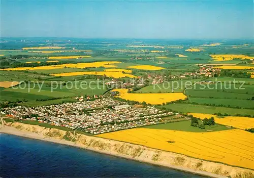 AK / Ansichtskarte Kleinwaabs Fliegeraufnahme Ostsee Camping  Kleinwaabs