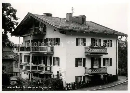 AK / Ansichtskarte Tegernsee Fremdenheim Schussmann Tegernsee