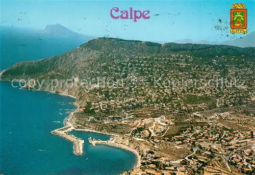 AK / Ansichtskarte Calpe Vista Aerea Fliegeraufnahme Calpe
