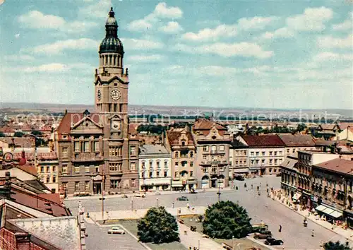 AK / Ansichtskarte Prostejov Rodiste Basnika Jiriho Wolkra Namesti Prostejov