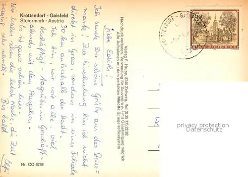 AK / Ansichtskarte Gaisfeld_Krottendorf Gasthaus Dreimaederlhaus Trafik Lorber Gasthaus Wonisch Gaisfeld Krottendorf