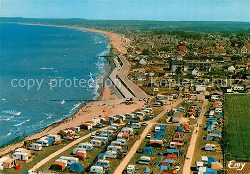 AK / Ansichtskarte Lion sur Mer Vue Aerienne Camping des Roches  Lion sur Mer