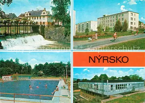 AK / Ansichtskarte Nyrsko Schwimmbad Nyrsko