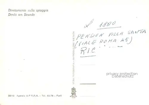 AK / Ansichtskarte Riccione Albergo Select  Riccione