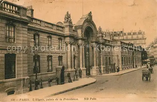 AK / Ansichtskarte Paris Elysee palais de la Presidence Paris