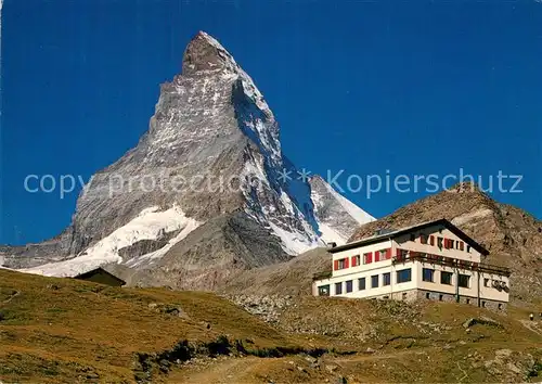 AK / Ansichtskarte Zermatt_VS Hotel Schwarzsee Matterhorn Zermatt_VS