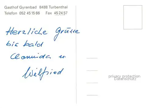 AK / Ansichtskarte Turbenthal Gasthof Gyrenbad Turbenthal