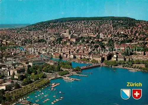AK / Ansichtskarte Zuerich_ZH Fliegeraufnahme Zuerich_ZH