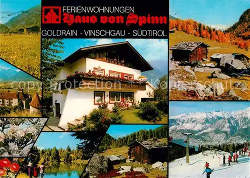 AK / Ansichtskarte Goldrain_Vinschgau Ferienwohnung Haus von Spinn Goldrain Vinschgau
