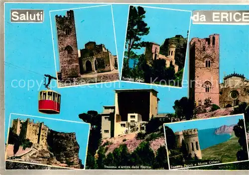 AK / Ansichtskarte Erice Seilbahn Duomo Castello di Venere Toretta Pepoli Monte Cofano Erice