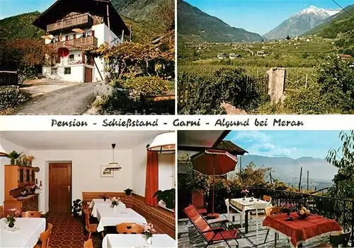 AK / Ansichtskarte Algund_Merano Pension Schiessstand Garni Algrund Algund Merano