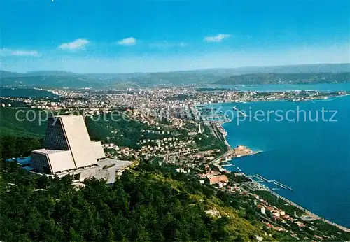 AK / Ansichtskarte Trieste Fliegeraufnahme Tempio Nazionale a Maria Madre e Regina d`Italia Trieste