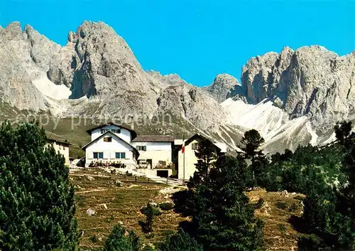 AK / Ansichtskarte Geislergruppe Rifugio Firenze  Geislergruppe